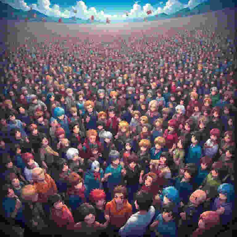 crowd of anime people fan popular manga games review news